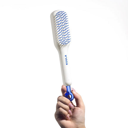 Telescopic Anti-Static Scalp Massage Comb: Self-Cleaning, for All Hair Types