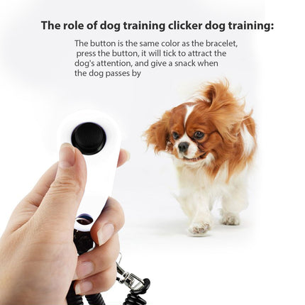 Clicker de dressage réglable pour chien avec dragonne