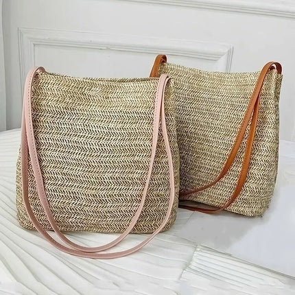 Bohemian Straw Woven Shoulder Bag