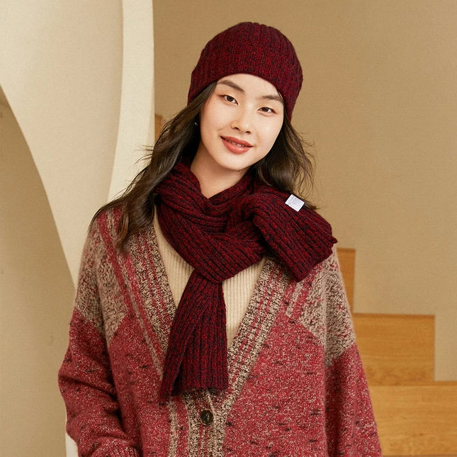 Écharpe d'hiver luxueuse en tricot 100 % cachemire pour femme