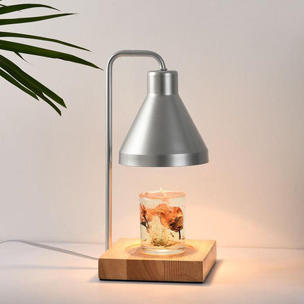 Lampe de table chauffe-bougie nordique avec fonction d'aromathérapie