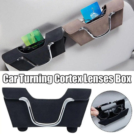 Compact Leather Car Sunglass & Card Holder - Wnkrs