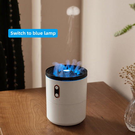 Humidificador de aire eléctrico de llama azul