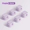 6 piezas moradas