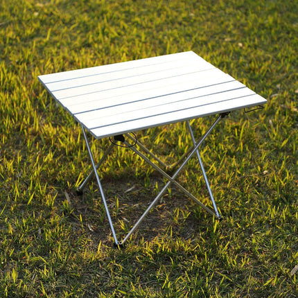 Mesa de camping plegable de aluminio portátil y ultraligera