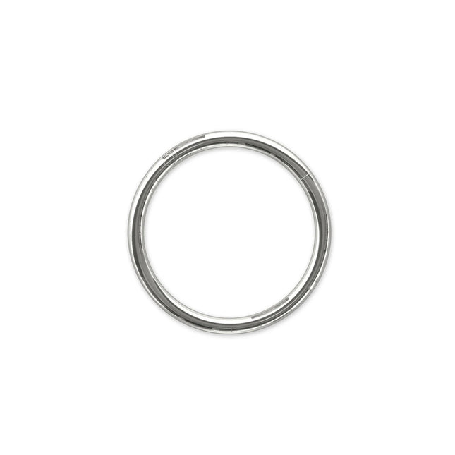 Aro para piercing de tabique nasal de acero quirúrgico de 1,2 mm con bisagras para la nariz, el labio y el cartílago de la oreja