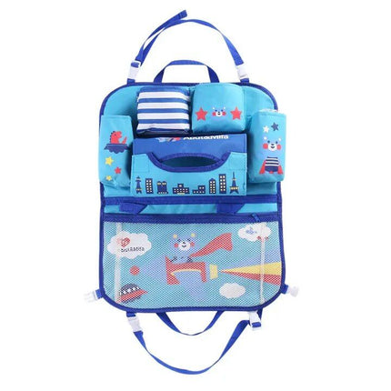 Kids Cartoon Car Seat Organizer with Tablet Holder - Wnkrs