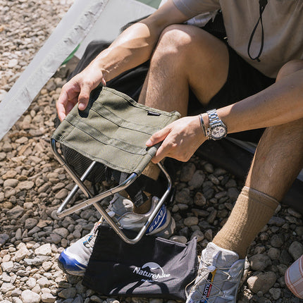 Taburete plegable para acampar