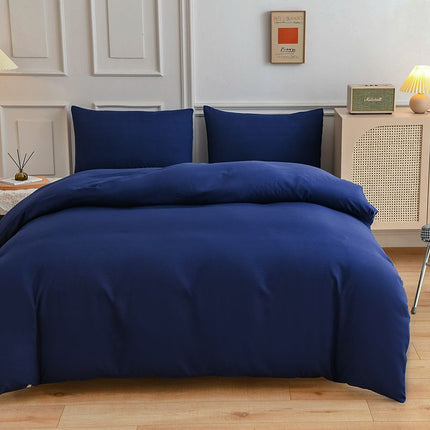 Pure Color Double-sided Four-piece Bedding Set - Wnkrs