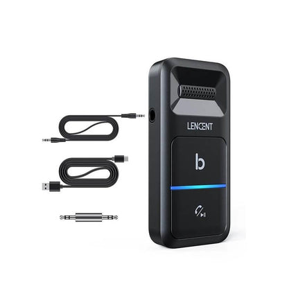 Adaptateur de voiture Bluetooth 5.0 avec AUX, microphone antibruit, émetteur sans fil