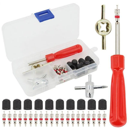 33-Piece Car Tyre Valve Repair & Installation Kit - Wnkrs