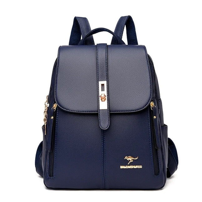 Mochila de cuero vintage