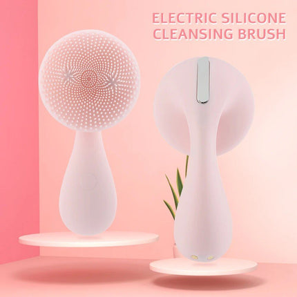 Electric Silicone Facial Cleansing & Massage Brush with Magnetic Charging - Wnkrs