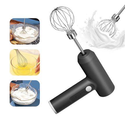 Portable Wireless Electric Food Mixer with 3 Speeds