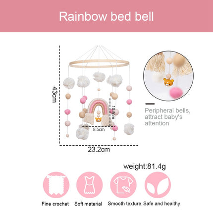 Nordic Hair Ball Rainbow Bed Wind Bell - Wnkrs