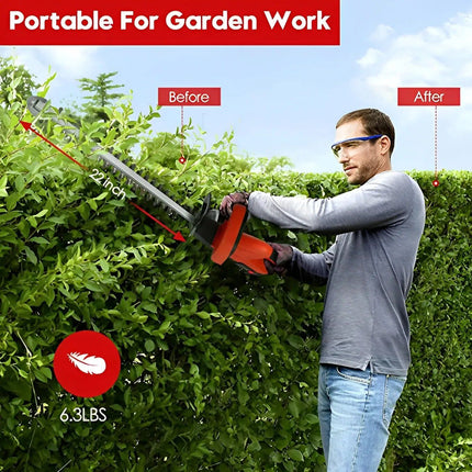 22 Inch Cordless Hedge Trimmer - Wnkrs