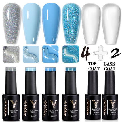 Lot de 6 vernis à ongles en gel