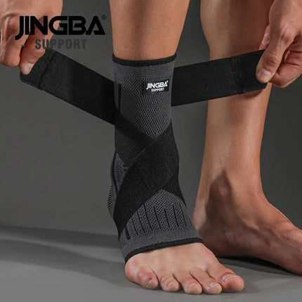 Protective Ankle Brace for Sports with Compression Nylon Strap - Wnkrs