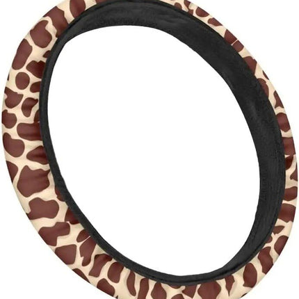 Giraffe Print Car Steering Wheel Cover - Wnkrs