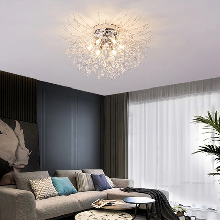 Elegant Gold/Silver Crystal LED Ceiling Light - Wnkrs