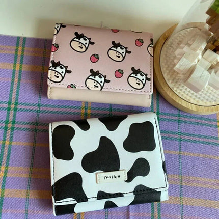 Chic Cow Print Tri-fold Women's Wallet - Wnkrs