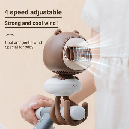 Ventilador plegable de escritorio con carga USB