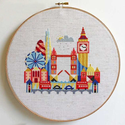 London cross stitch decorative painting - Wnkrs