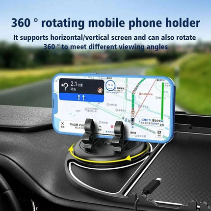 Universal Silicone Car Dashboard Anti-Slip Mat with Phone Holder - Wnkrs