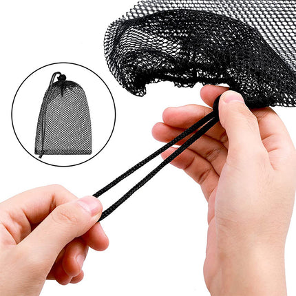 Multipurpose Nylon Mesh Drawstring Storage Bag for Home and Travel