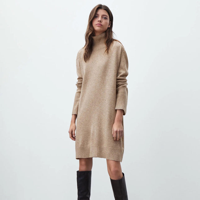 Vestido de punto etéreo de otoño