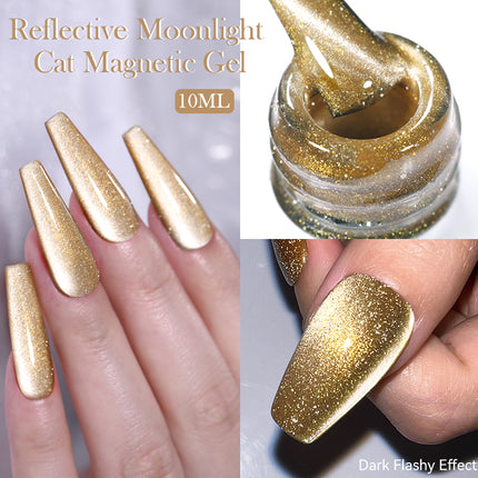 Vernis à ongles gel magnétique réfléchissant Moonlight Cat 10 ml