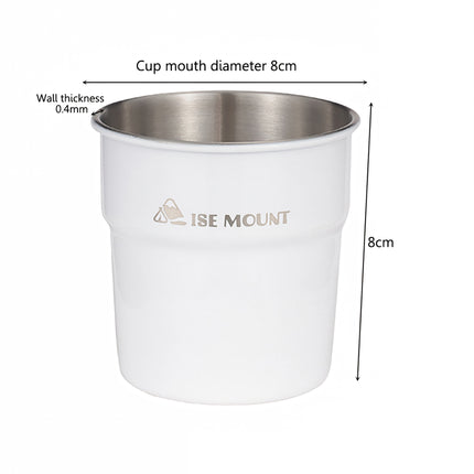 Portable 300ml Stainless Steel Camping Cup