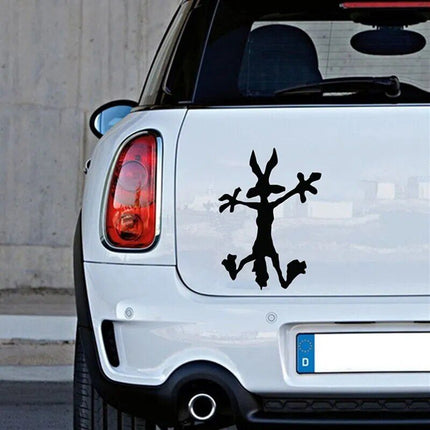 Funny Cartoon Vinyl Car Decal - Exterior Auto Window & Bumper Decoration - Wnkrs