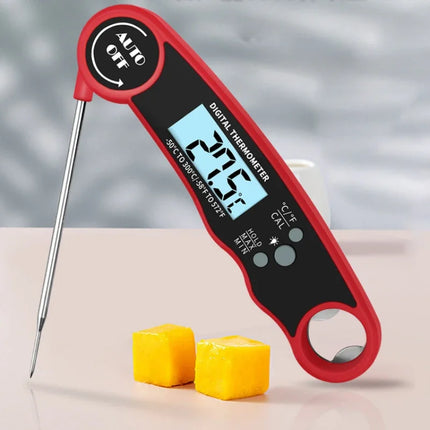 Thermomètre à viande numérique portable pour cuisine avec sonde pliable