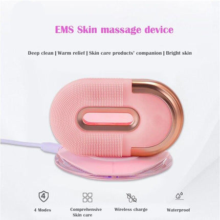 Ultrasonic Silicone Facial Cleansing Brush with Wireless Charging - Wnkrs