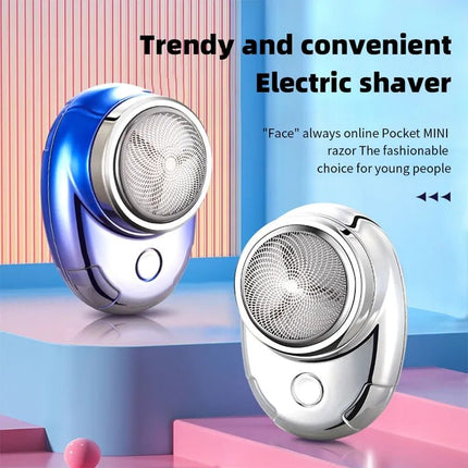 Portable Mini Electric Shaver for Men with Triple Blade - Rechargeable, Washable & Cordless - Wnkrs