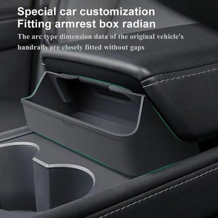 Central Control Armrest Glasses Case for Model 3/Y - Wnkrs