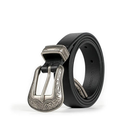 Ceinture élégante en cuir véritable pour femme