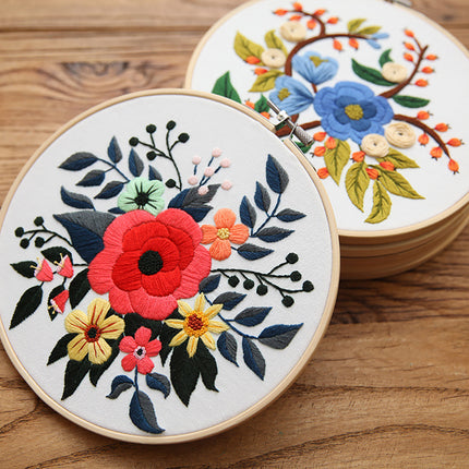 Kit de broderie florale DIY