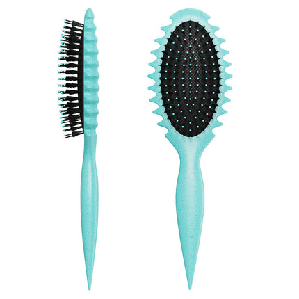 Brosse à cheveux démêlante en poils de sanglier pour définir les boucles