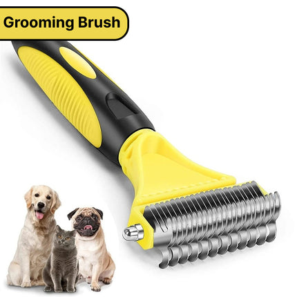 Brosse de toilettage en acier inoxydable pour chiens et chats