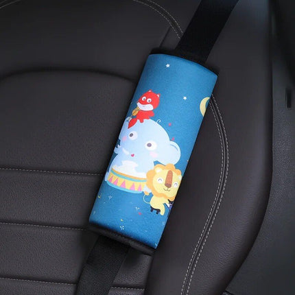 Kid's Comfort Car Seatbelt Protector with Cartoon Design - Wnkrs