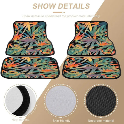 Plant Print Universal Beach Car Mats - Wnkrs