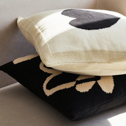 Cute Black And White Nordic Style Living Room Sofa Pillow Cushion With Core - Wnkrs