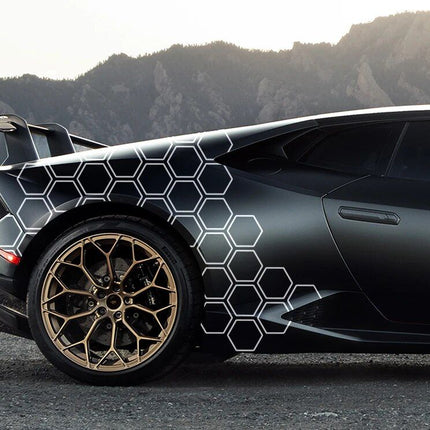 Universal Honeycomb Car Graphics Vinyl Decal Set - Wnkrs