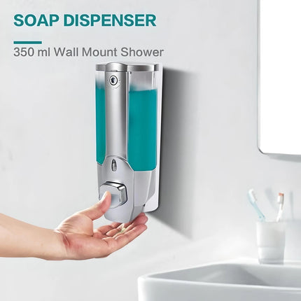 Dispensador de jabón y champú de pared de 350 ml