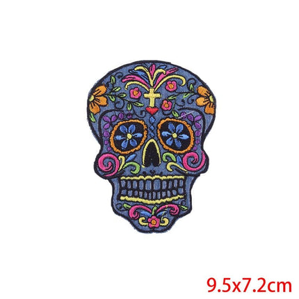 Flower Skull Patch - Wnkrs