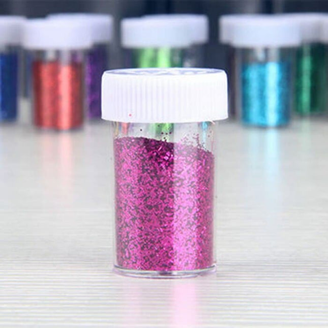 Bottle of Glitter Powder for Art Decor - Wnkrs