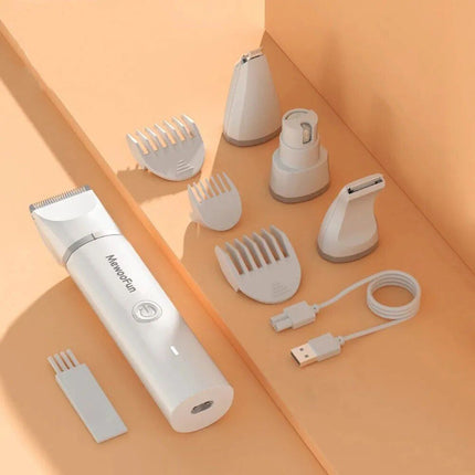 Mewoofun 4 in 1 Pet Electric Hair Trimmer with 4 Blades - Wnkrs