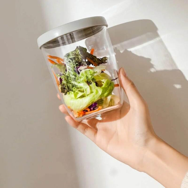 Portable Leak-Proof Salad Cup with Fork